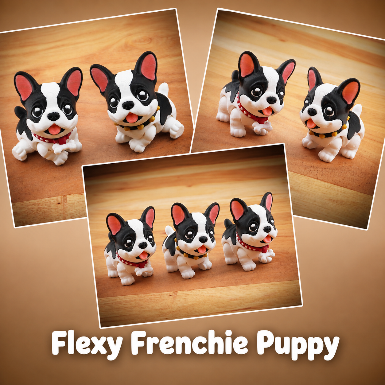 Flexy Frenchie Puppy — Bulldog Francês articulado impresso em 3D